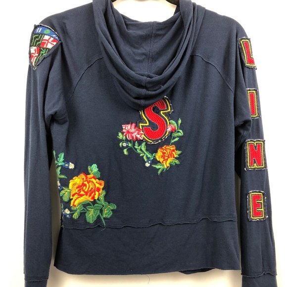 La Seine women's blue size XL zip front cardigan - Picture 3 of 8